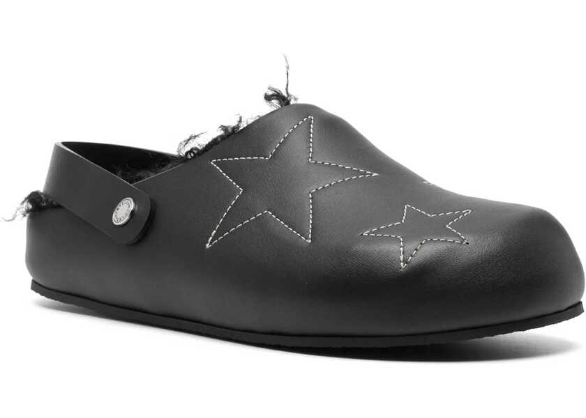 Papuci Stella McCartney Eco-Leather Elyse Mules With Embroideries Black Femei (BM 18953029) 2
