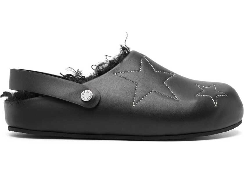 Papuci Stella McCartney Eco-Leather Elyse Mules With Embroideries Black Femei (BM 18953029) 1