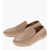 THE ROW Leather Lucca Loafers Beige
