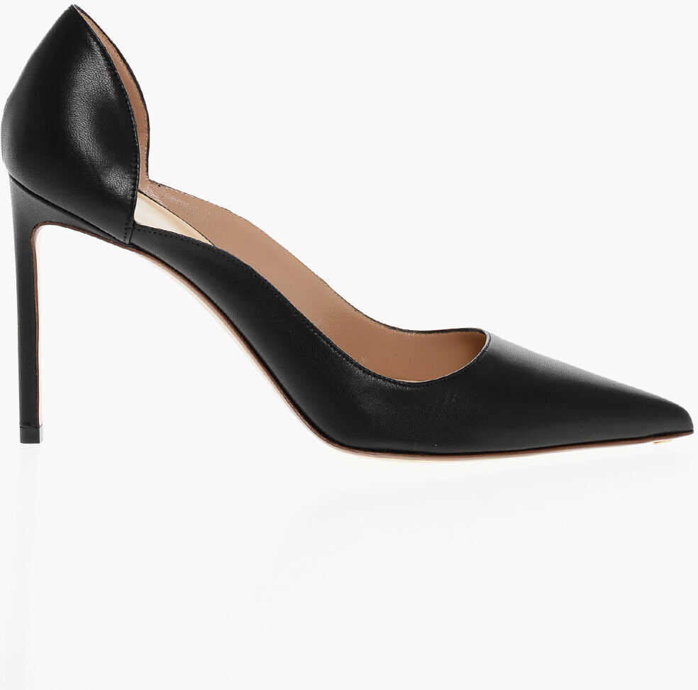 Pantofi stiletto Francesco Russo Leather Pumps With Stiletto Heel 9Cm Black Femei (BM 18953047) 3