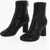 Bottega Veneta Woven Leather Booties With Back Zip 7Cm Black