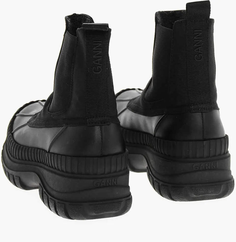 Botine Ganni Rubber Chelsea Booties Black Femei (BM 18953068) 2