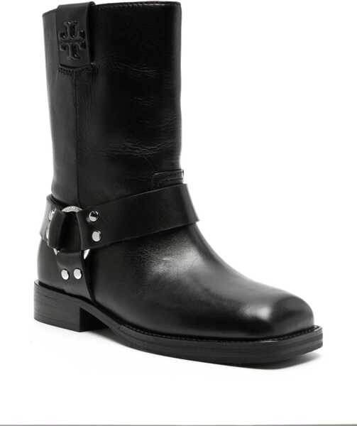 Botine Tory Burch Leather Moto Biker Booties Black Femei (BM 18953527) 2
