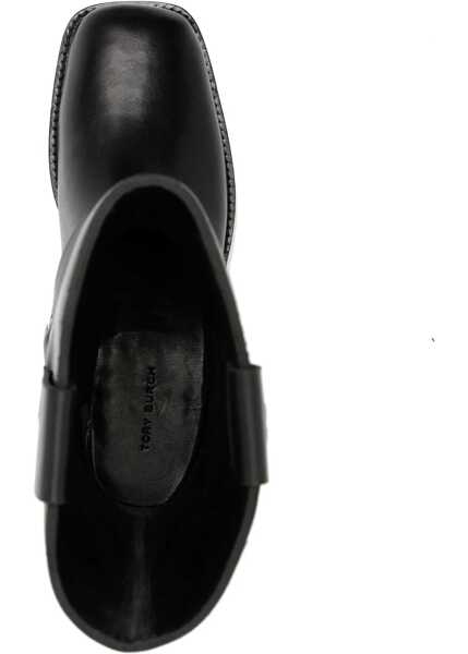 Botine Tory Burch Leather Moto Biker Booties Black Femei (BM 18953527) 4