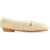 Salvatore Ferragamo Shearling Noella Mary Jane Ballet Flats White