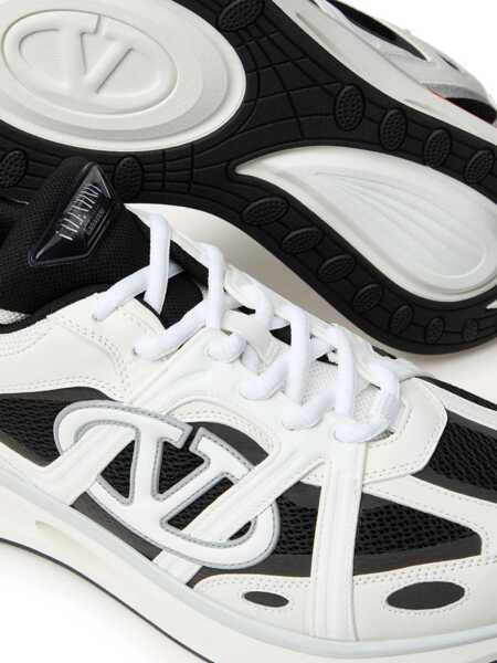 Sneakers Valentino Garavani Two-Tone Leather V-Logo Low-Top Sneakers Black & White Barbati (BM 18953563) 5