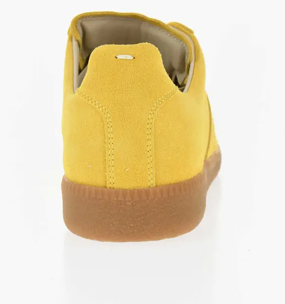 Sneakers Maison Margiela Mm22 Solid Color Suede Low Top Sneakers Yellow Femei (BM 18953584) 2