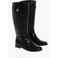 Botine Leather T-Lock Boots With Strap Femei