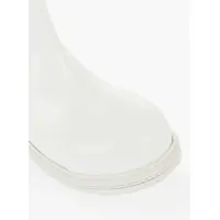 Botine Bottega Veneta Dama - Botine Bottega Veneta Leather Fireman Chelsea Booties White Femei (BM 18953605) - B-mall.ro