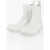 Bottega Veneta Leather Fireman Chelsea Booties White