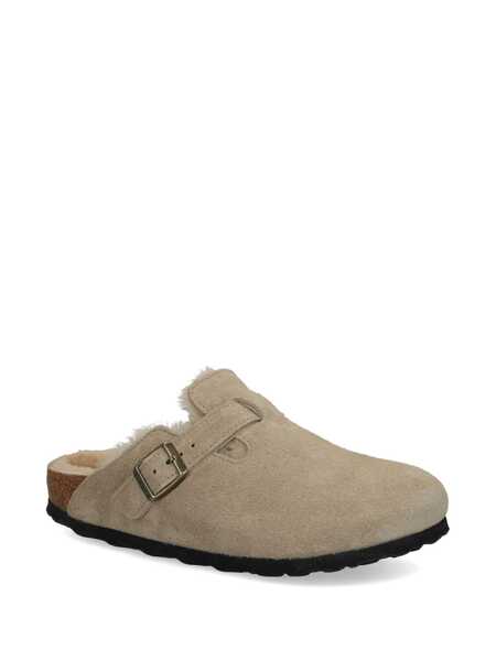 Sandale Birkenstock Birkenstock Boston Shearling Clog Beige Femei (BM 18953799) 2