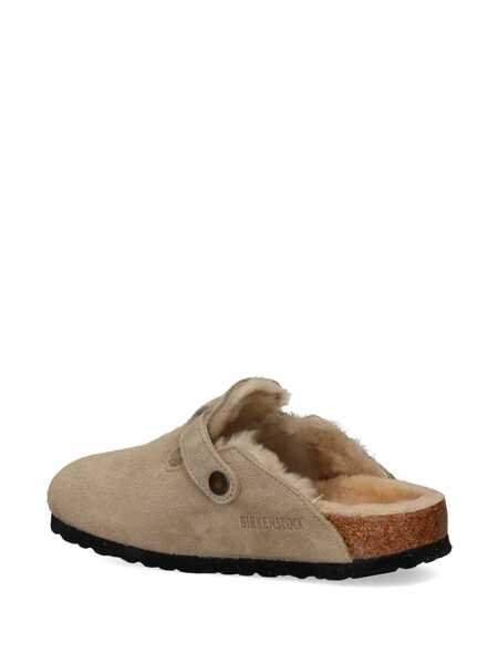 Sandale Birkenstock Birkenstock Boston Shearling Clog Beige Femei (BM 18953799) 3