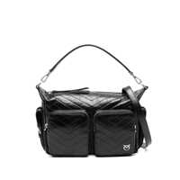 Genti de umar Pinko Shoulder Bag 'Cargo' In Black Quilted Leather Femei