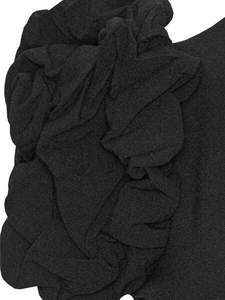 Rochii ROTATE Birger Christensen Rotate Birger Christensen Black Midi Dress With Puff Sleeves Black Femei (BM 18954051) 5