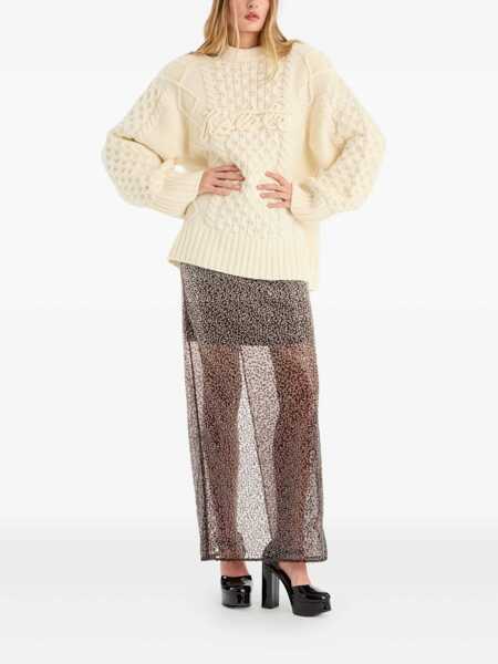 Fuste ROTATE Birger Christensen Rotate Birger Christensen Beaded Maxi Skirt BROWN Femei (BM 18954063) 2