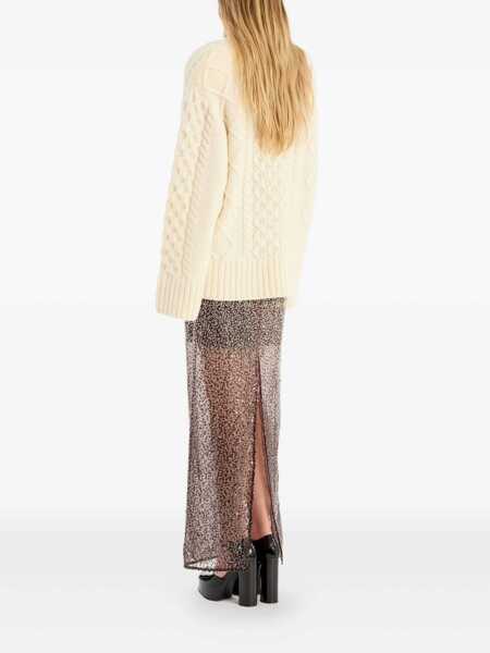 Fuste ROTATE Birger Christensen Rotate Birger Christensen Beaded Maxi Skirt BROWN Femei (BM 18954063) 3