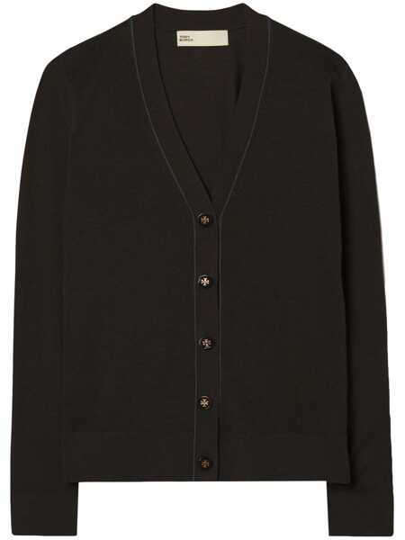 Cardigane Tory Burch Tory Burch Wool And Silk Blend Cardigan Black Femei (BM 18954210) 1