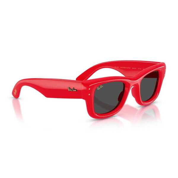Ochelari de soare Ray-Ban Ray-Ban Rb4940 Wayfarer Puffer  By Asap Rocky Sunglasses RED Femei (BM 18954429) 5