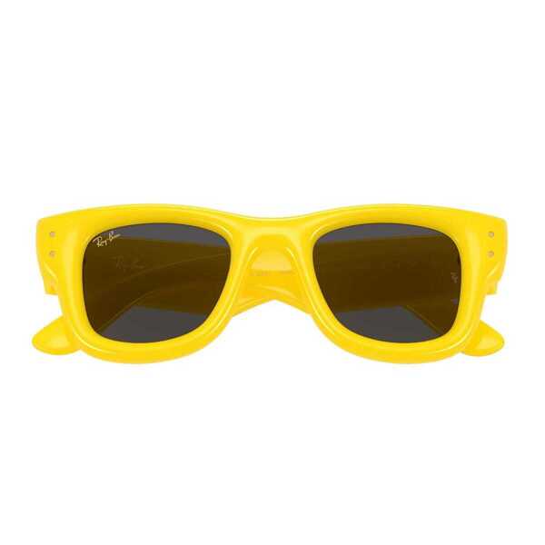 Ochelari de soare Ray-Ban Ray-Ban Rb4940 Wayfarer Puffer By Asap Rocky Sunglasses YELLOW Femei (BM 18954435) 6