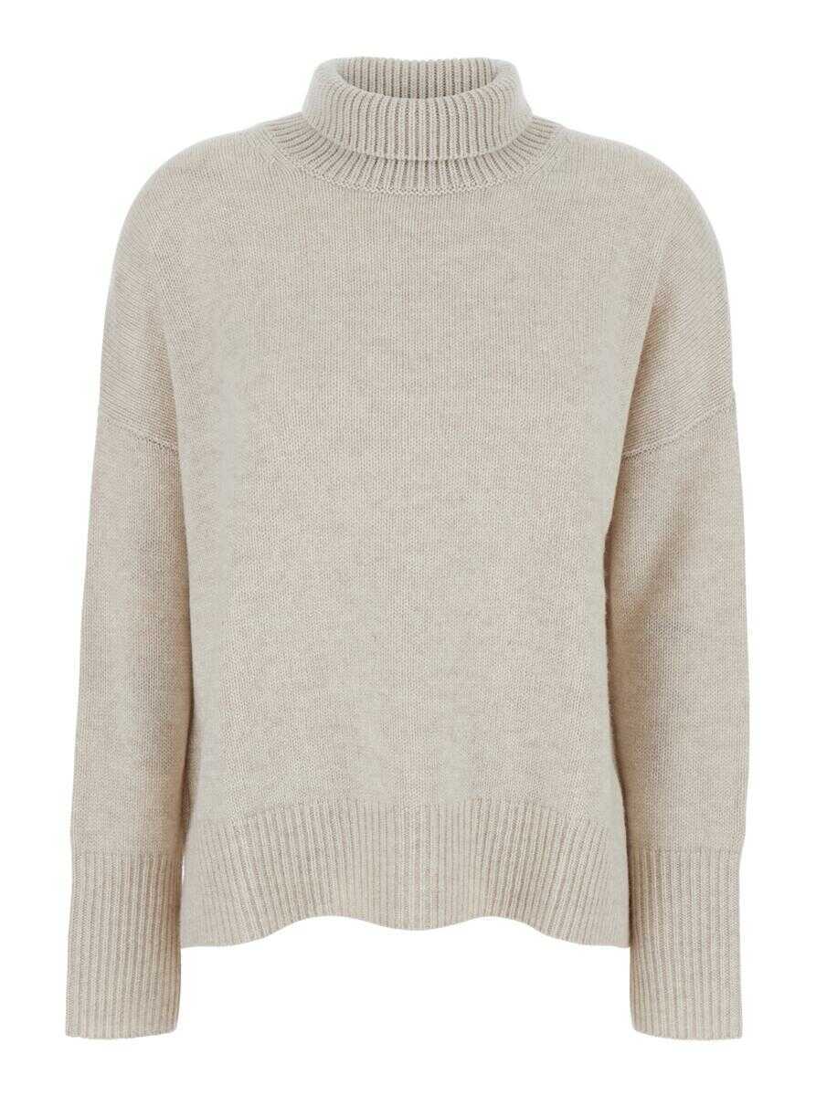 Pulovere Lisa Yang Heidi White Turtleneck Knit Sweater In Cashmere Woman WHITE Femei (BM 18954732) 1