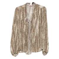 Bluze Twinset Blouse With Lavallière Collar And Animal Print Femei