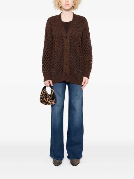 Cardigane TWINSET Twinset Brown Knitted Cardigan BROWN Femei (BM 18955551) 2