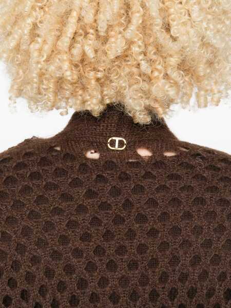 Cardigane TWINSET Twinset Brown Knitted Cardigan BROWN Femei (BM 18955551) 5