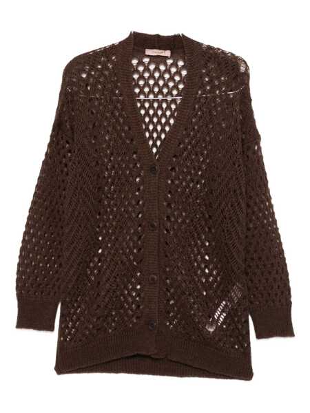 Cardigane TWINSET Twinset Brown Knitted Cardigan BROWN Femei (BM 18955551) 1
