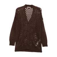 Cardigane Twinset Brown Knitted Cardigan Femei