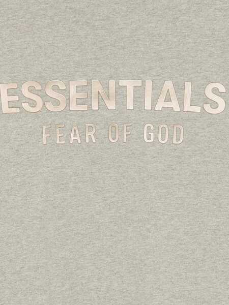 Topuri Fear Of God Essential Fear Of God Essential Classic Long Sleeve Tee Concrete Heater CONCRETE HEATHER Barbati (BM 18955605) 3