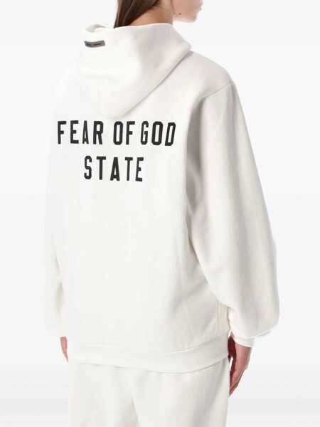 Bluze de trening Fear Of God Essential Fear Of God Essential White  90S Fit Zip Hoodie BRIGHT WHITE Femei (BM 18955662) 3