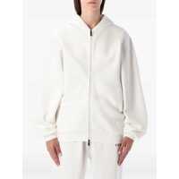 Bluze de trening Fear Of God Essential White  90S Fit Zip Hoodie Femei