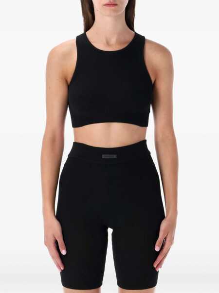 Topuri Fear Of God Essential Fear Of God Essential Black  Crop Top JET BLACK Femei (BM 18955665) 1
