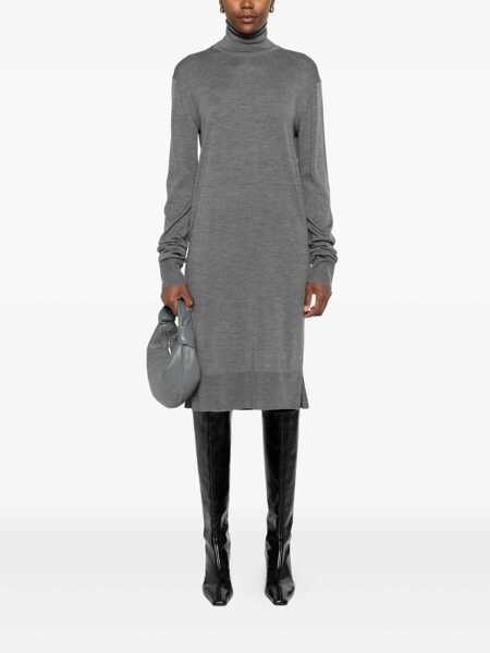 Rochii TOTME TOTEME Wool Turtle-Neck Midi Dress GREY Femei (BM 18955692) 2