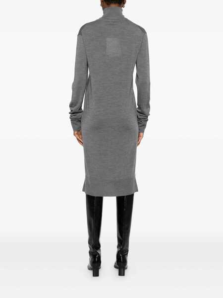 Rochii TOTME TOTEME Wool Turtle-Neck Midi Dress GREY Femei (BM 18955692) 4