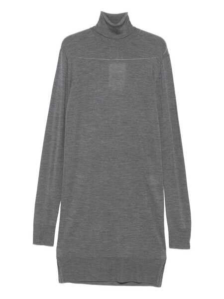 Rochii TOTME TOTEME Wool Turtle-Neck Midi Dress GREY Femei (BM 18955692) 1