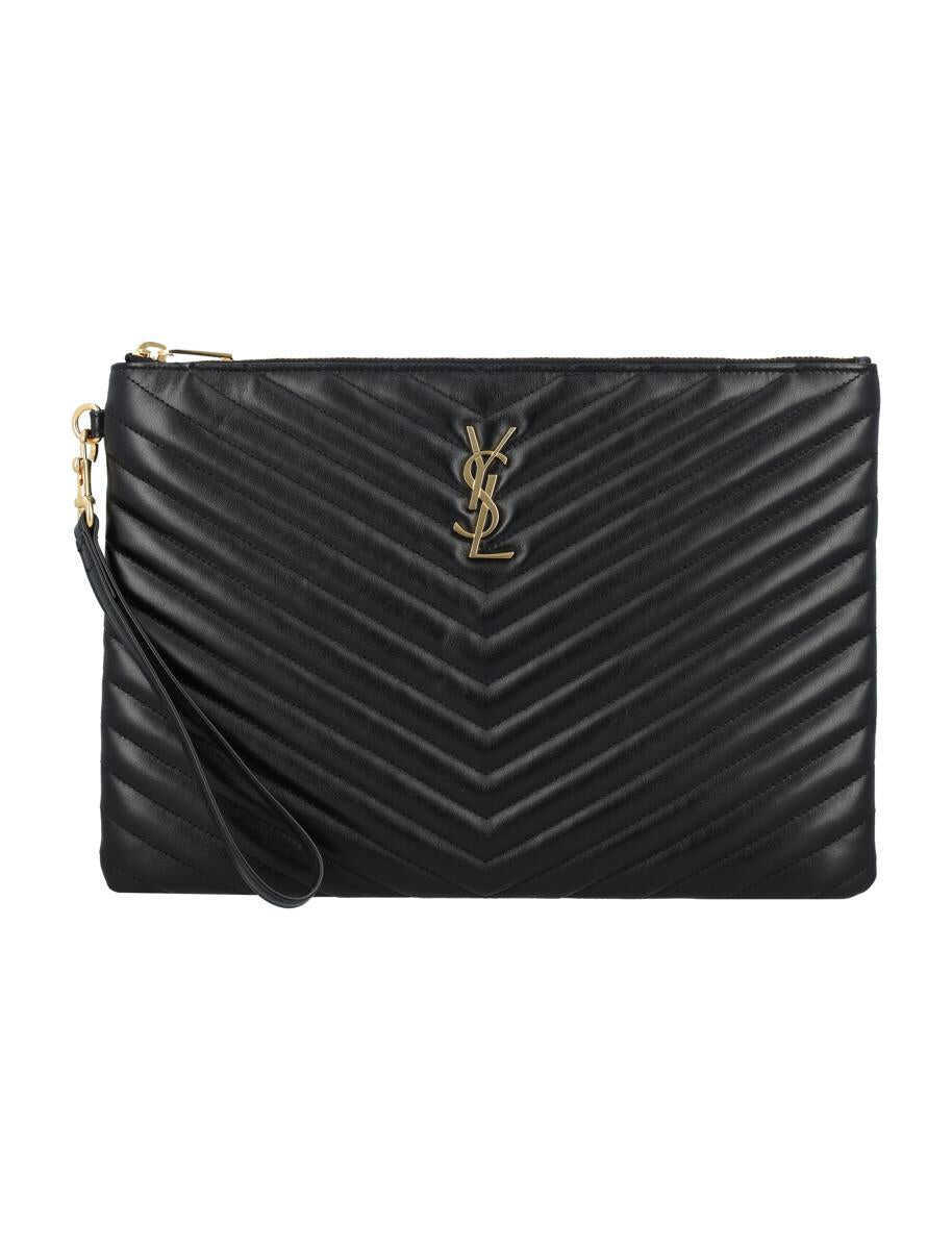 Genti de mana Saint Laurent Saint Laurent Cassandre Pouch Black Femei (BM 18955920) 1
