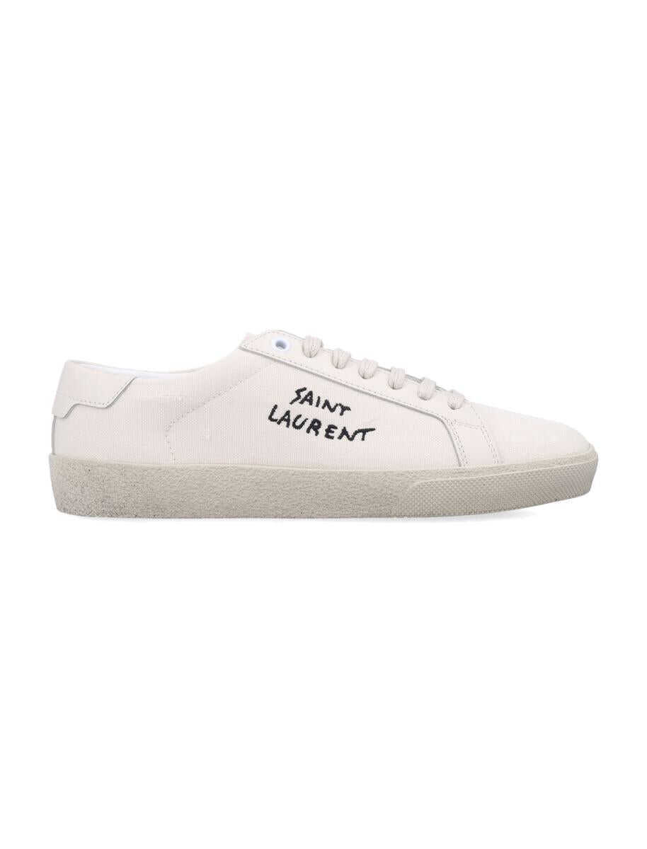 Sneakers Saint Laurent Saint Laurent Court Classic Sl/06 WomanS Sneakers In Canvas Beige Femei (BM 18955935) 1