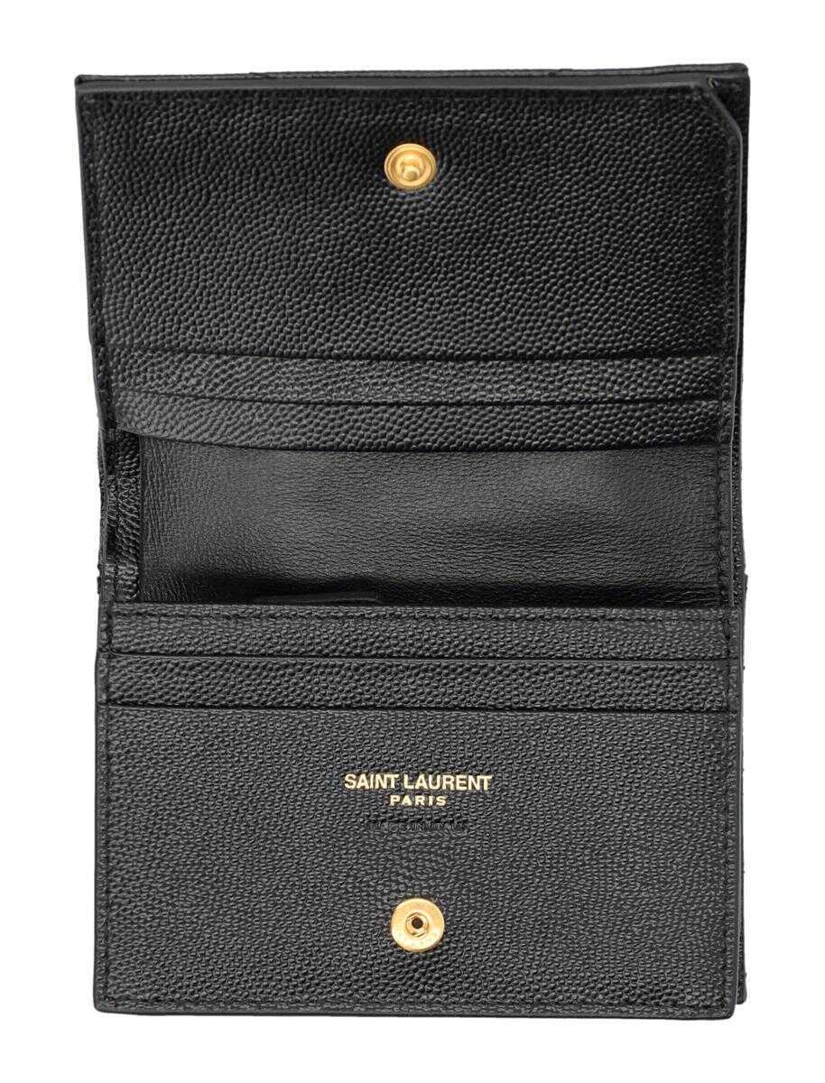 Portofele Saint Laurent Saint Laurent Pcc Wallet Black Femei (BM 18955947) 3