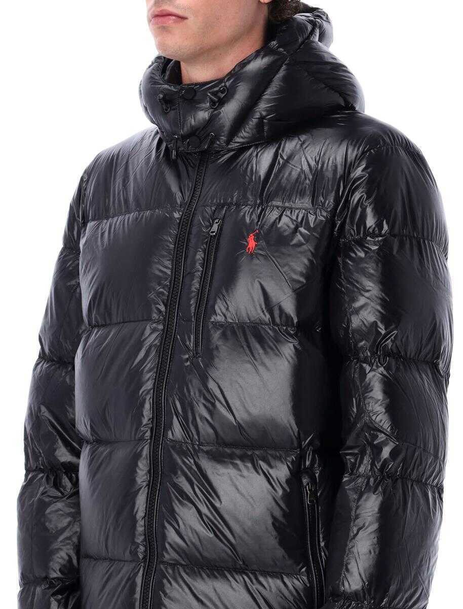 Geci de iarna Ralph Lauren Polo Ralph Lauren The Gorham Glossed Down Jacket With Detachable Hood Black Barbati (BM 18955953) 3