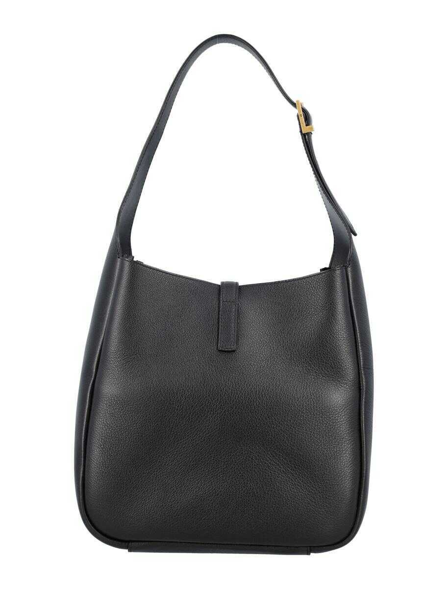 Genti de umar Saint Laurent Saint Laurent Le 5  7 Supple Small In Grained Leather Black Femei (BM 18955959) 4