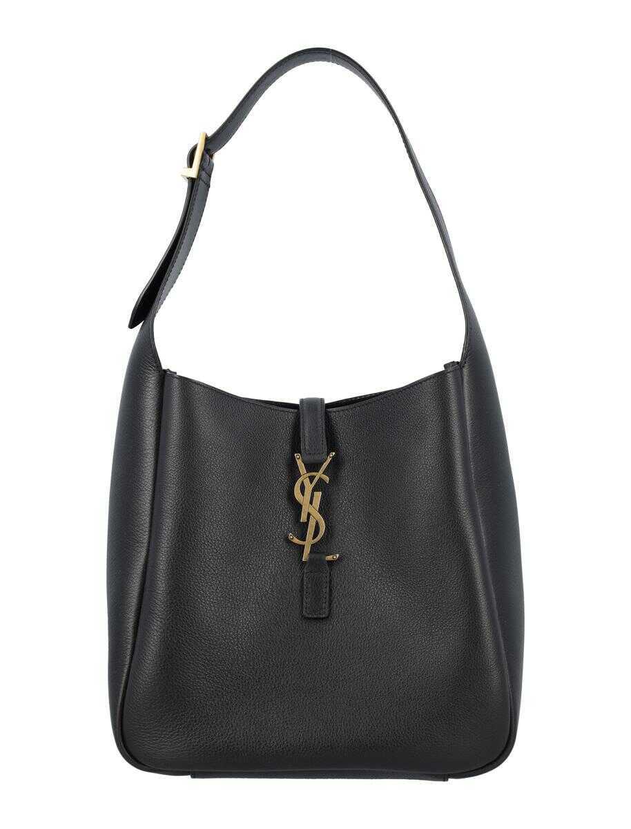 Genti de umar Saint Laurent Saint Laurent Le 5  7 Supple Small In Grained Leather Black Femei (BM 18955959) 1