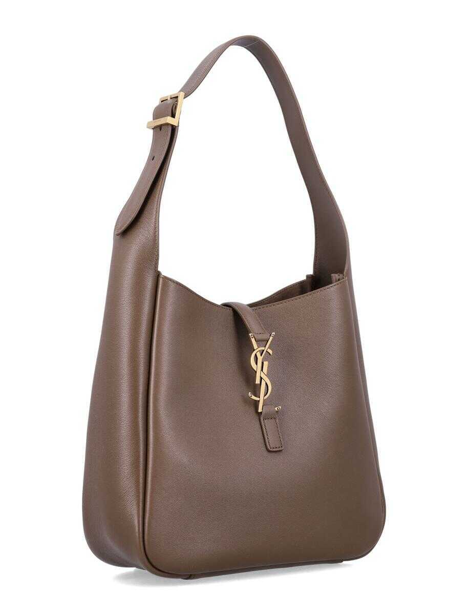 Genti de umar Saint Laurent Saint Laurent Le 5  7 Supple Small In Grained Leather NEW PECAN BROWN Femei (BM 18955962) 2