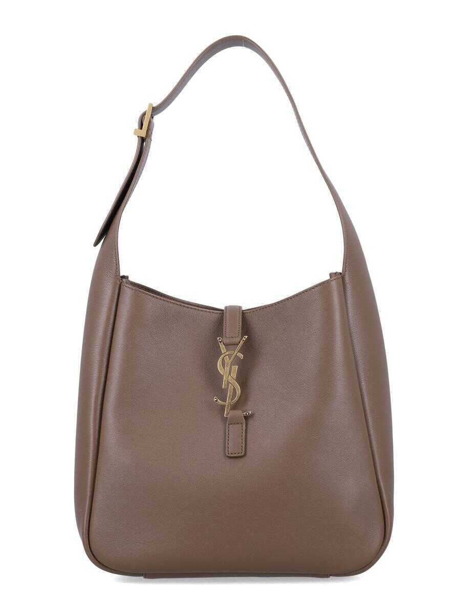 Genti de umar Saint Laurent Saint Laurent Le 5  7 Supple Small In Grained Leather NEW PECAN BROWN Femei (BM 18955962) 1