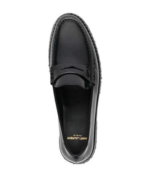 Pantofi cu toc Saint Laurent Saint Laurent Penny Loafers Black Femei (BM 18955965) 4