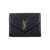 Saint Laurent Saint Laurent Cassandre Matelassé Flap Pouch In Quilted Lambskin Black