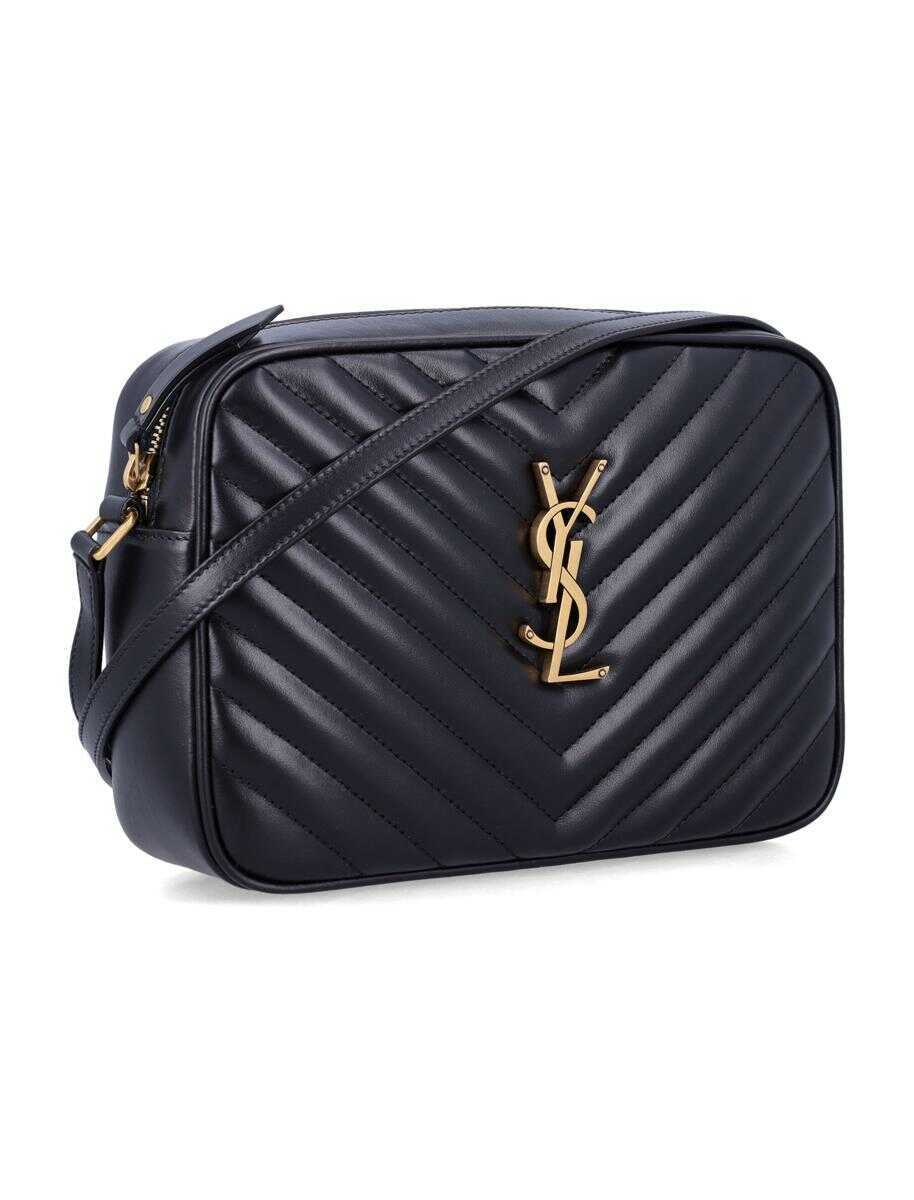 Genti de umar Saint Laurent Saint Laurent Lou Camera Bag In Quilted Leather Black Femei (BM 18955977) 2