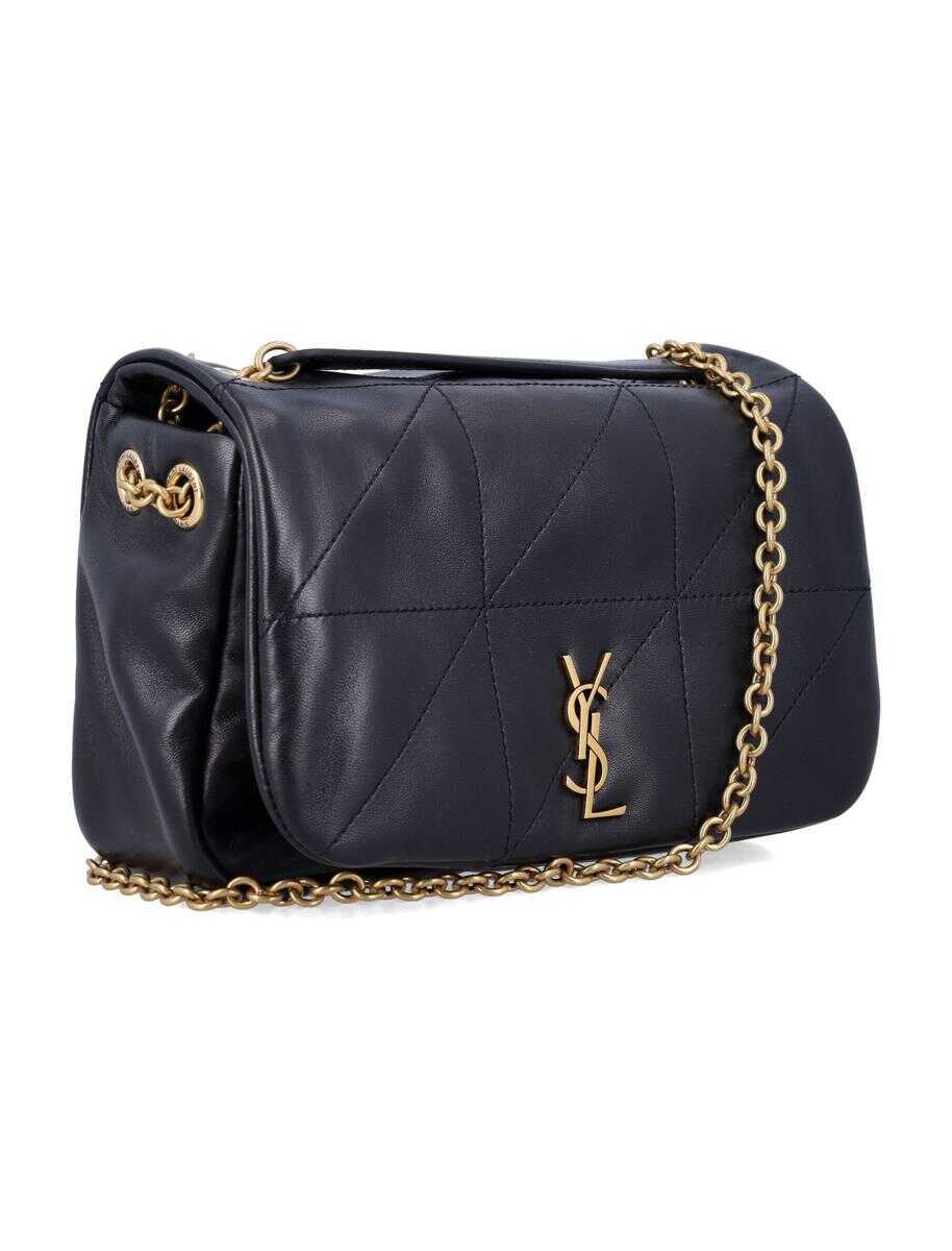 Genti de umar Saint Laurent Saint Laurent Jamie 4.3 Mini In Quilted Lambskin Black Femei (BM 18955983) 2