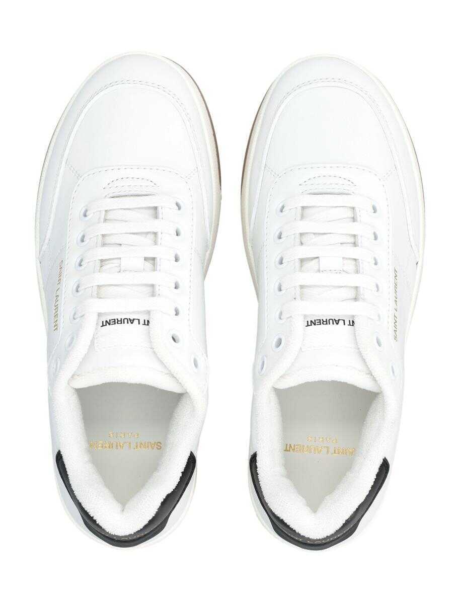 Sneakers Saint Laurent Saint Laurent Sl/61 WomanS Sneakers In Smooth White Leather WHITE Femei (BM 18956004) 2