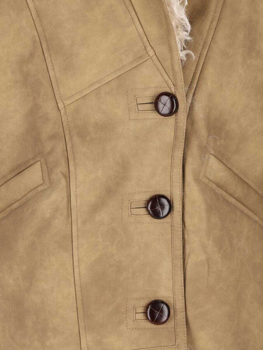 Paltoane Isabel Marant Isabel Marant toile Coats Beige Femei (BM 18956226) 4